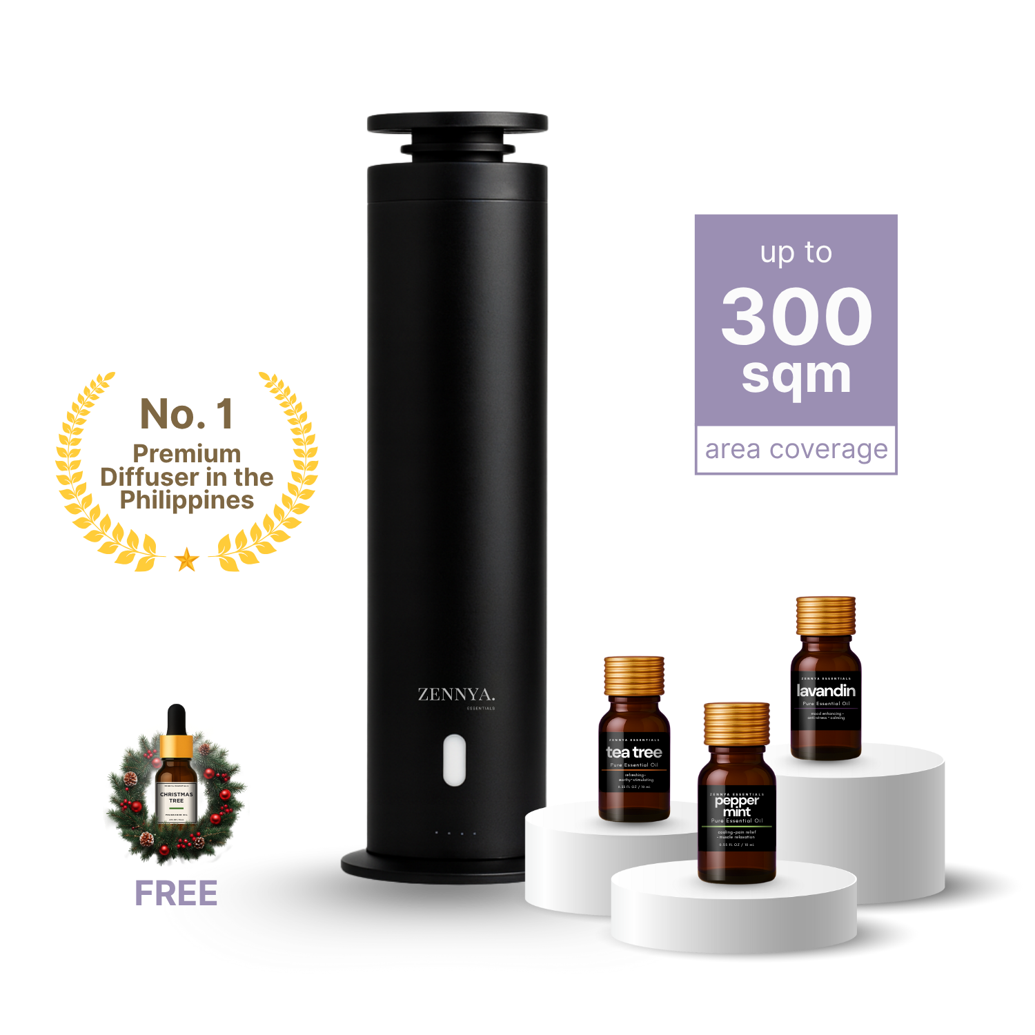 Zennya® Eclipse 2.0 Diffuser & Essential Oils Set Zennya® Eclipse 2.0 Diffuser & Essential Oils Set