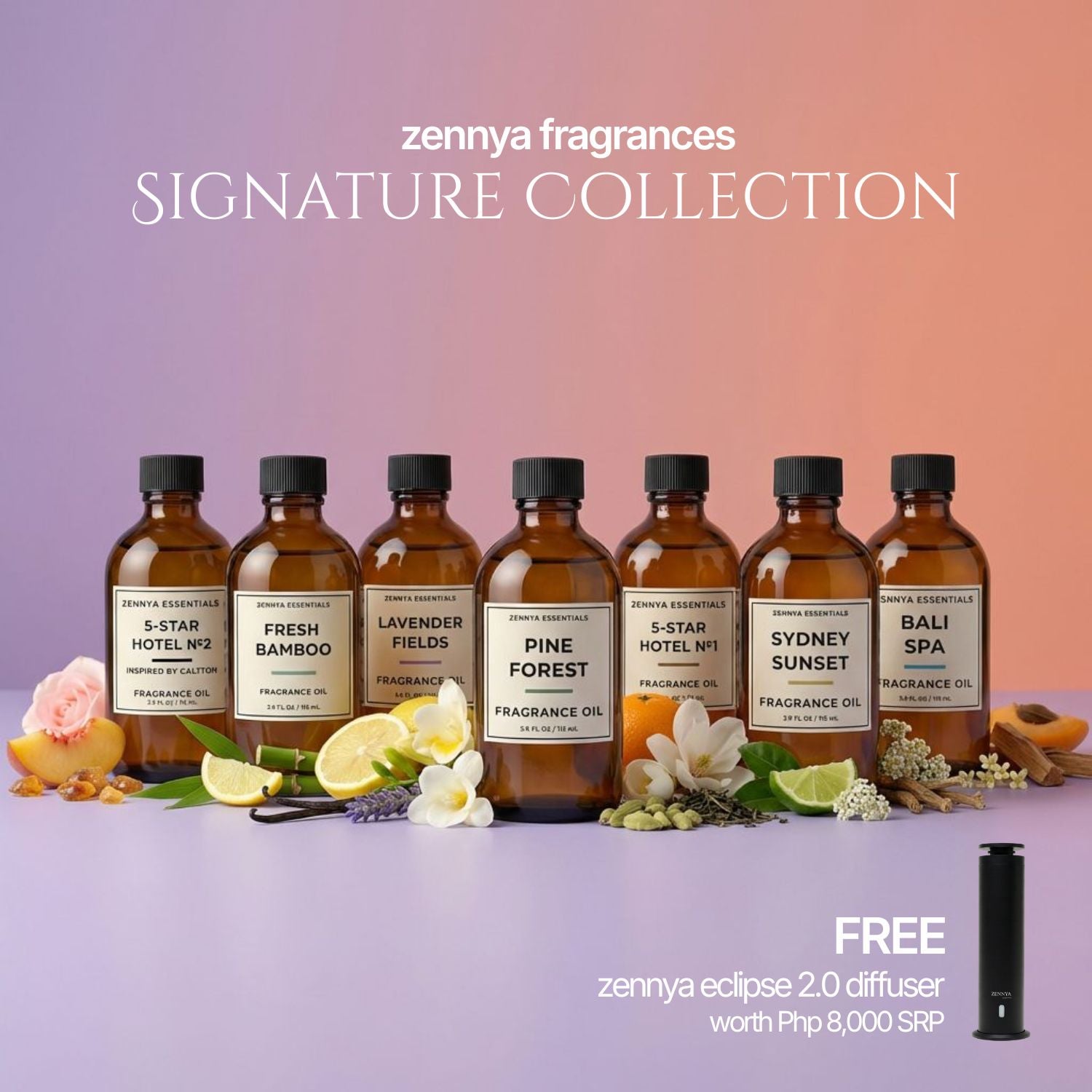 zennya Fragrances Signature Collection | Free Eclipse 2.0 Diffuser