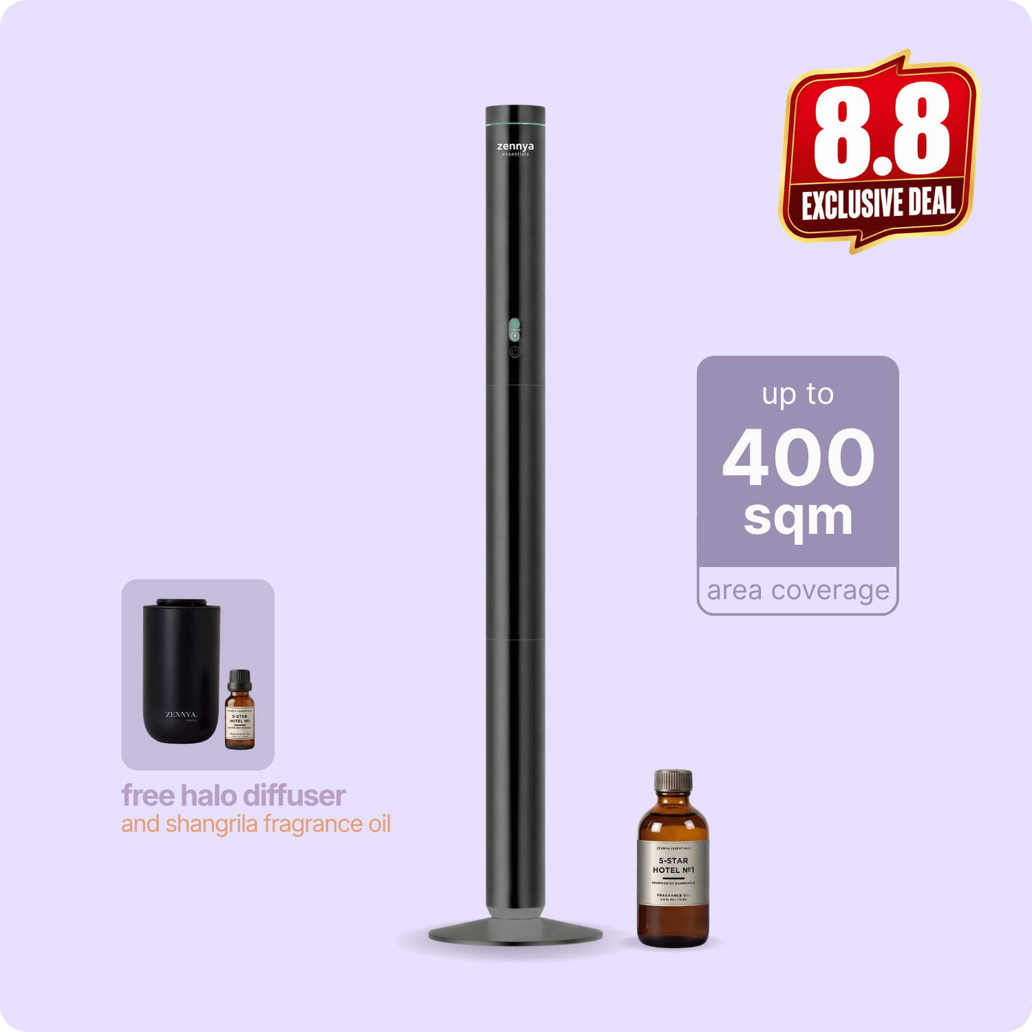 zennya® Infinity Diffuser | 8.8 Exclusive Bundle