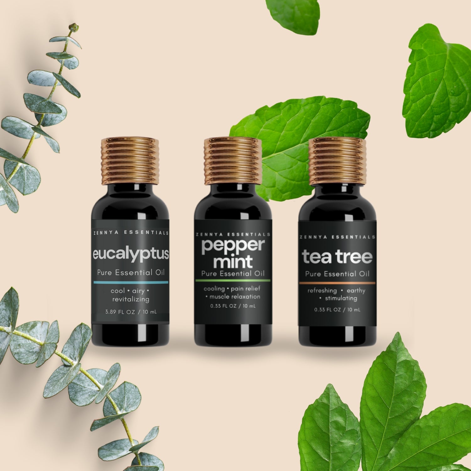 Zennya® Halo Diffuser with Cool Essential Oils Set