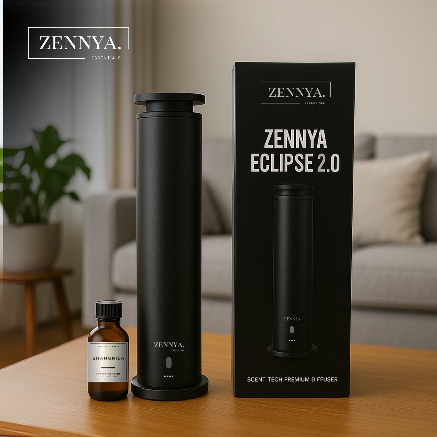 Zennya® Eclipse 2.0 Diffuser with 5-Star Hotel Fragrance inspired by Shangrila Set