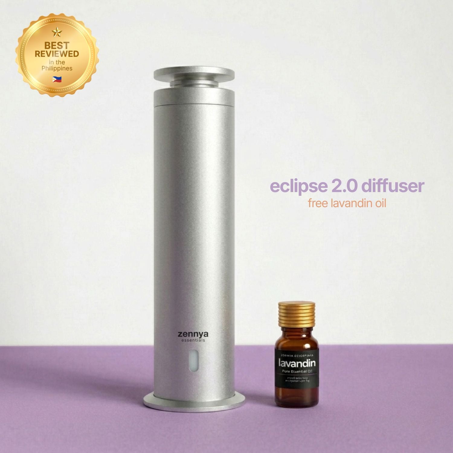 zennya® Eclipse 2.0 Diffuser | Metallic Silver