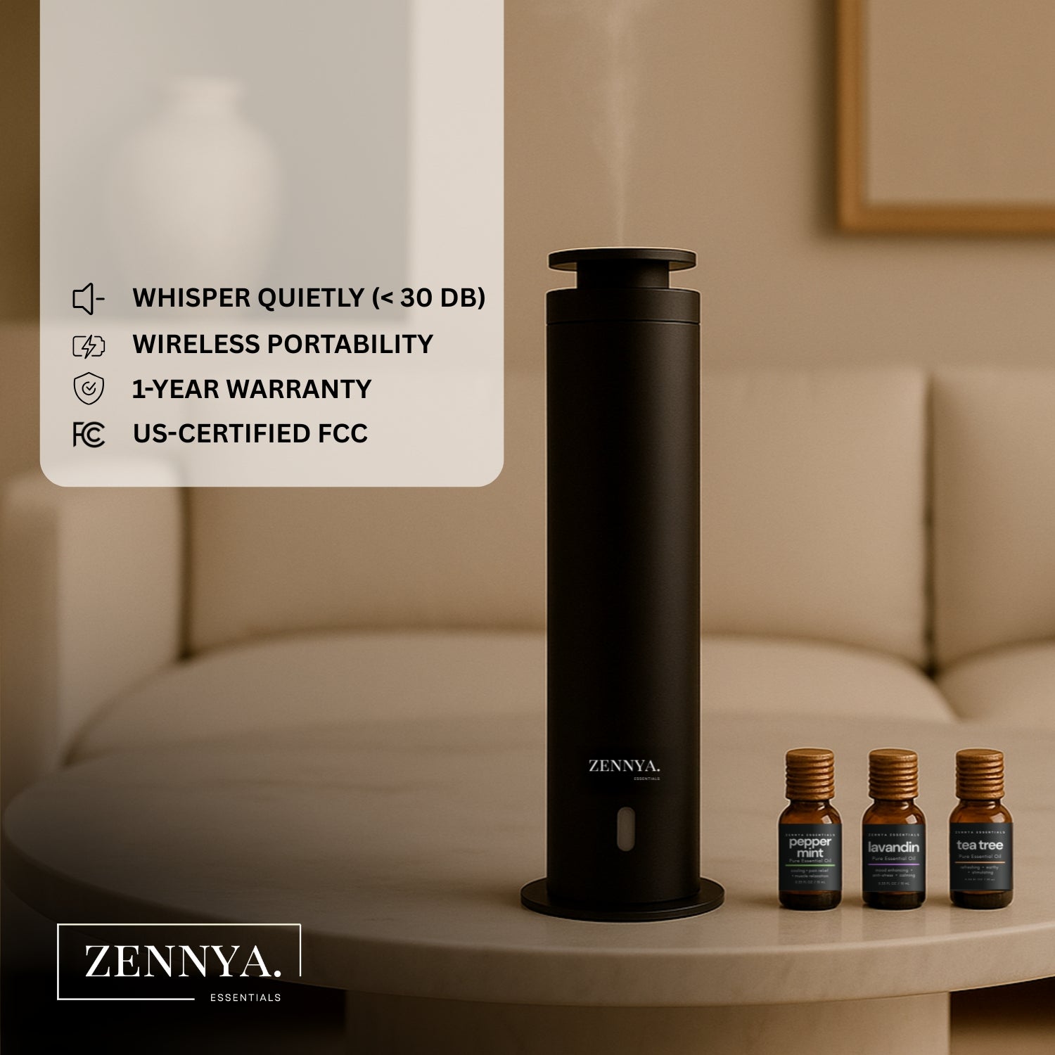 Zennya® Eclipse 2.0 Diffuser with 5-Star Hotel Fragrance inspired by Shangrila Set