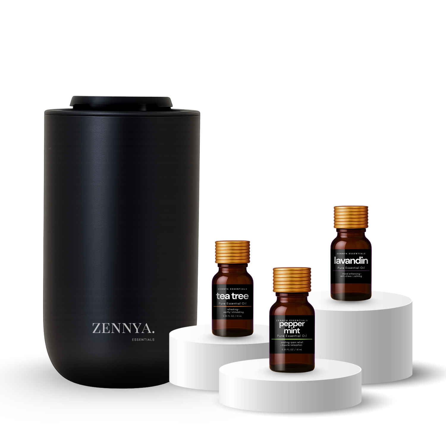 Zennya® Halo Diffuser & Essential Oils Set