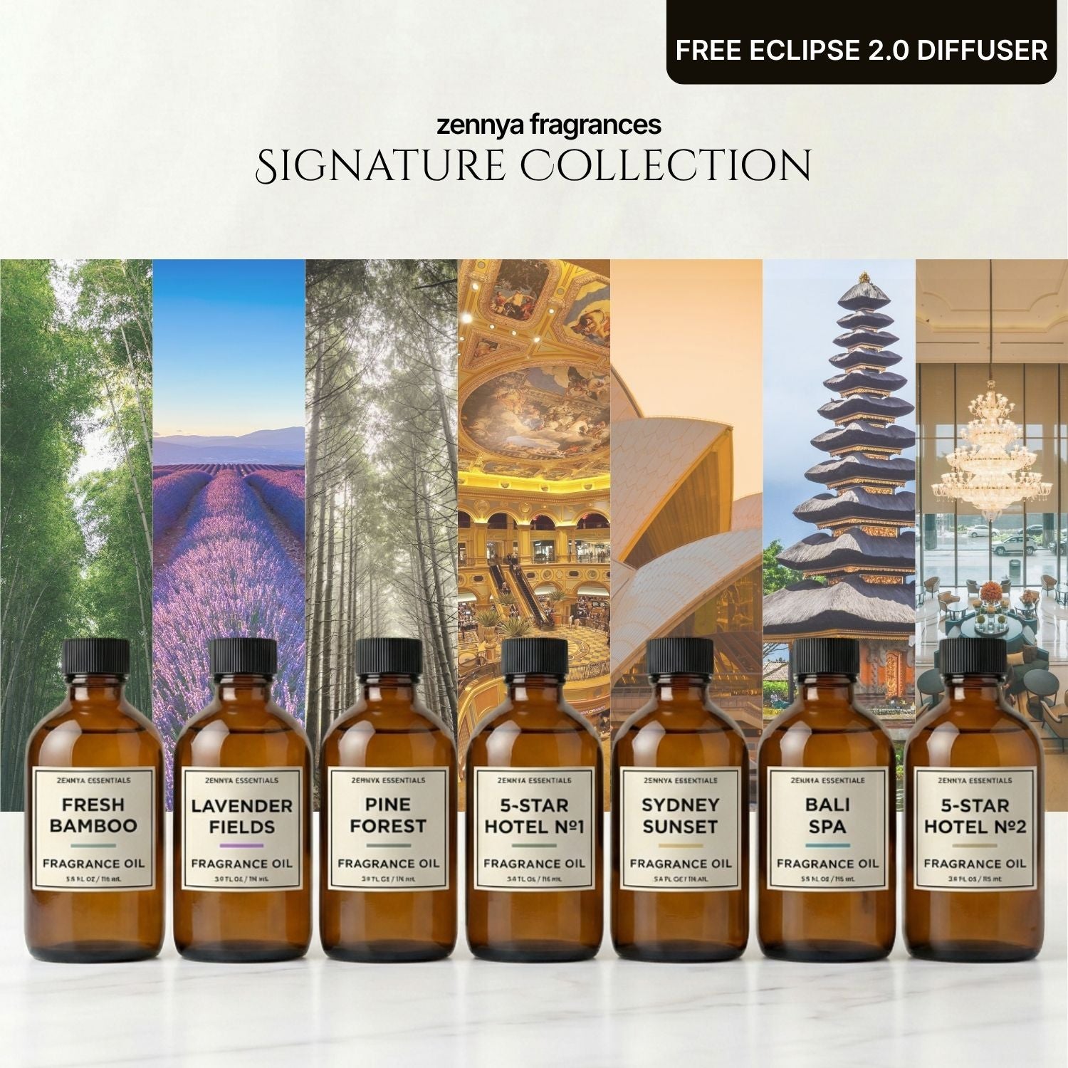 zennya Fragrances Signature Collection | Free Eclipse 2.0 Diffuser