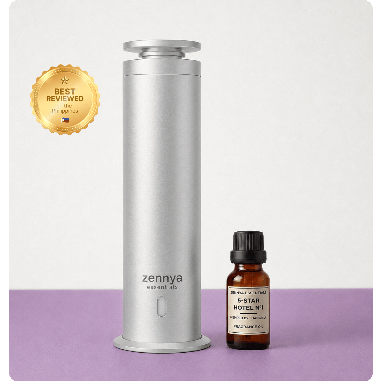 zennya® Eclipse 2.0 Diffuser | Metallic Silver