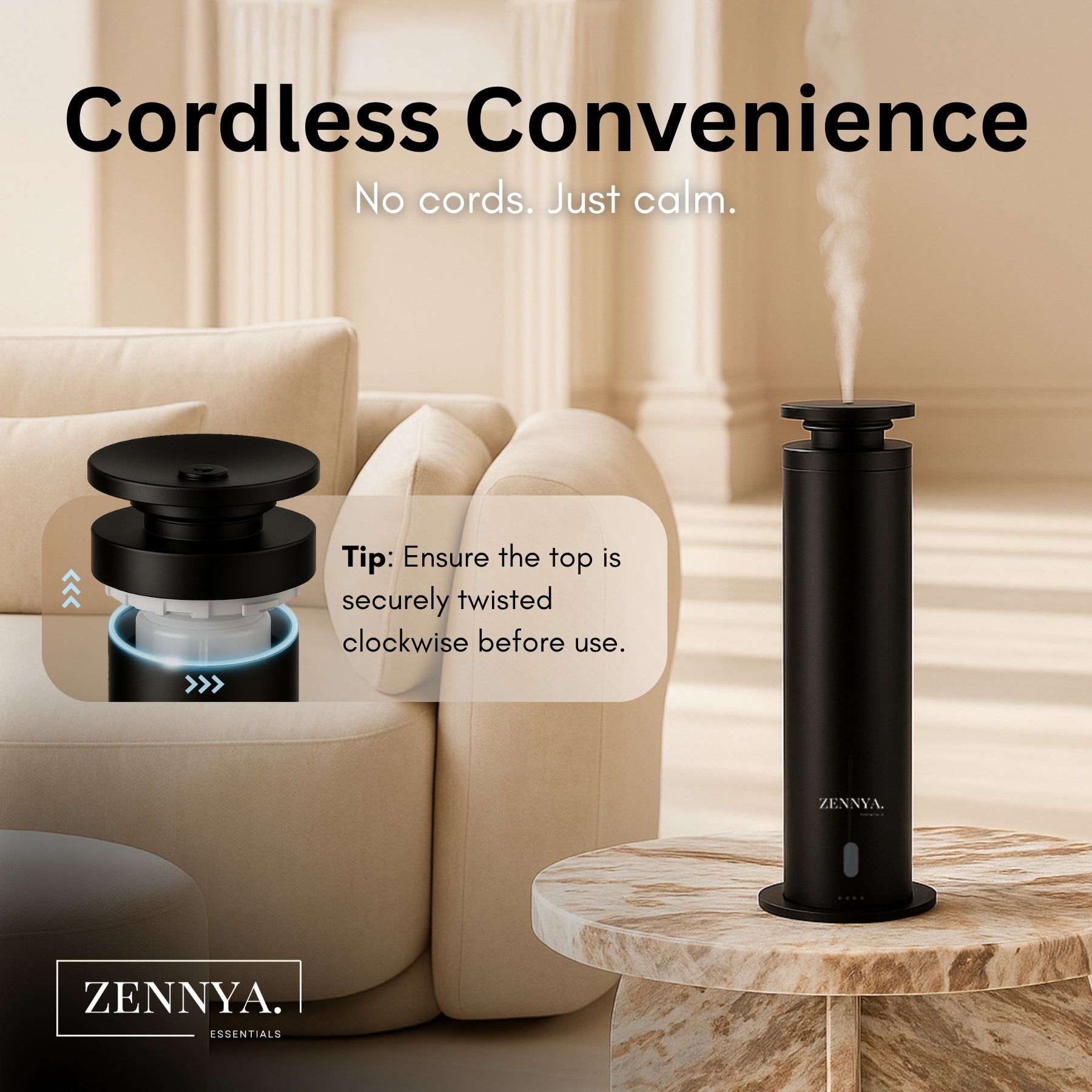 Zennya® Eclipse 2.0 Diffuser with 5-Star Hotel Fragrance inspired by Shangrila Set