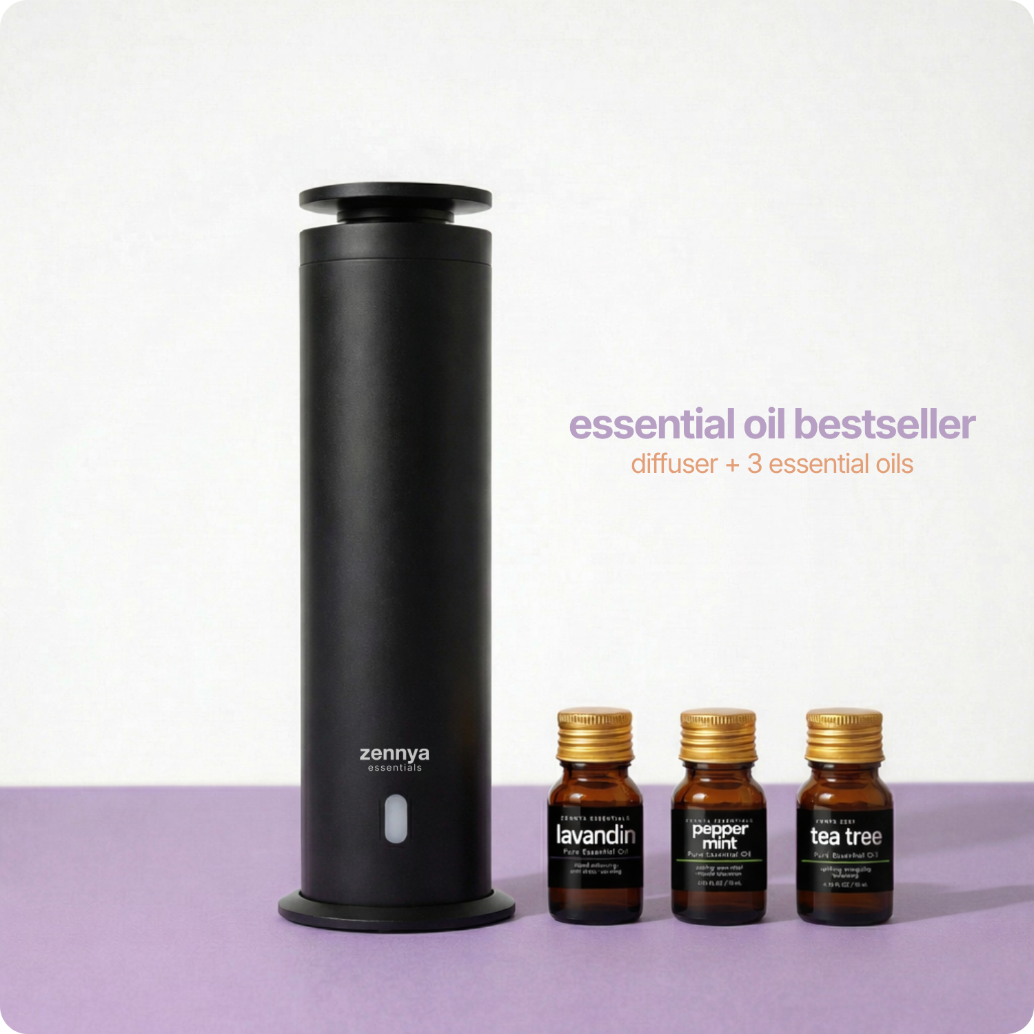 zennya® Eclipse 2.0 Diffuser & Essential Oils Set