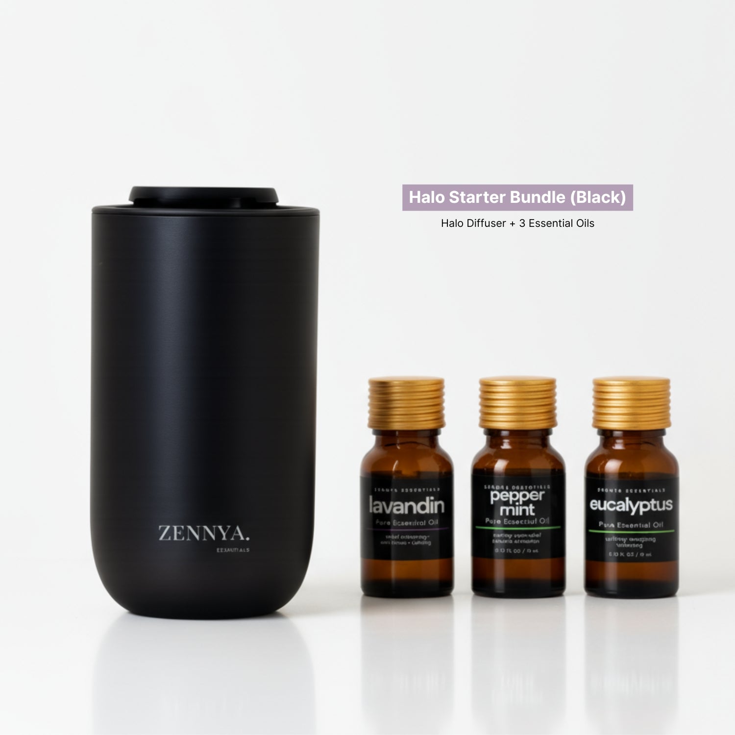 zennya® Halo Diffuser & Essential Oils Bundle
